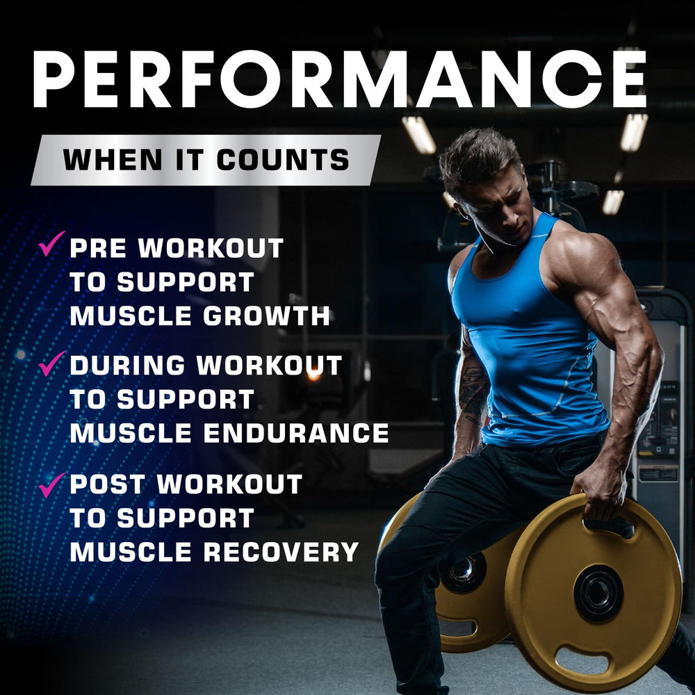 Health Nutrition Naturals product on gym scene suggesting energy during training