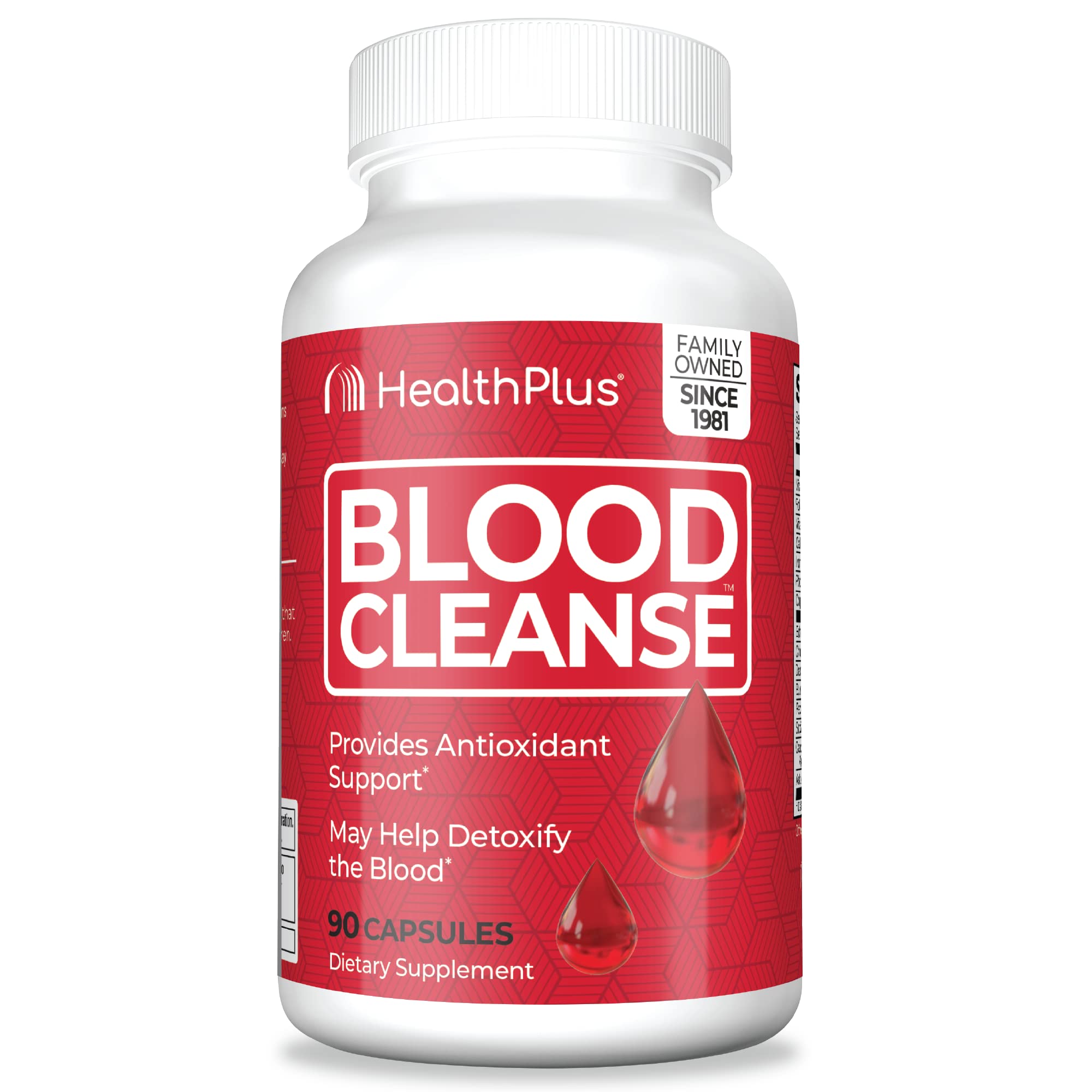 Health Plus Blood Cleanse bottle front label