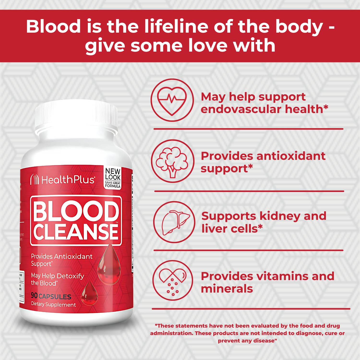 Nutritional label of Health Plus Blood Cleanse