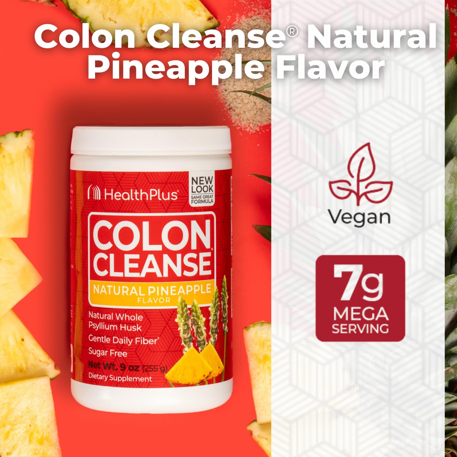 Pineapple flavored colon cleanse powder