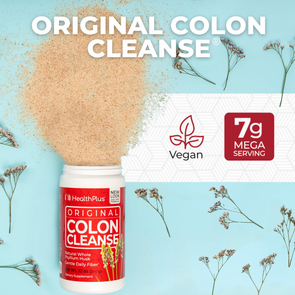 Psyllium husk fiber illustration for Health Plus Colon Cleanse