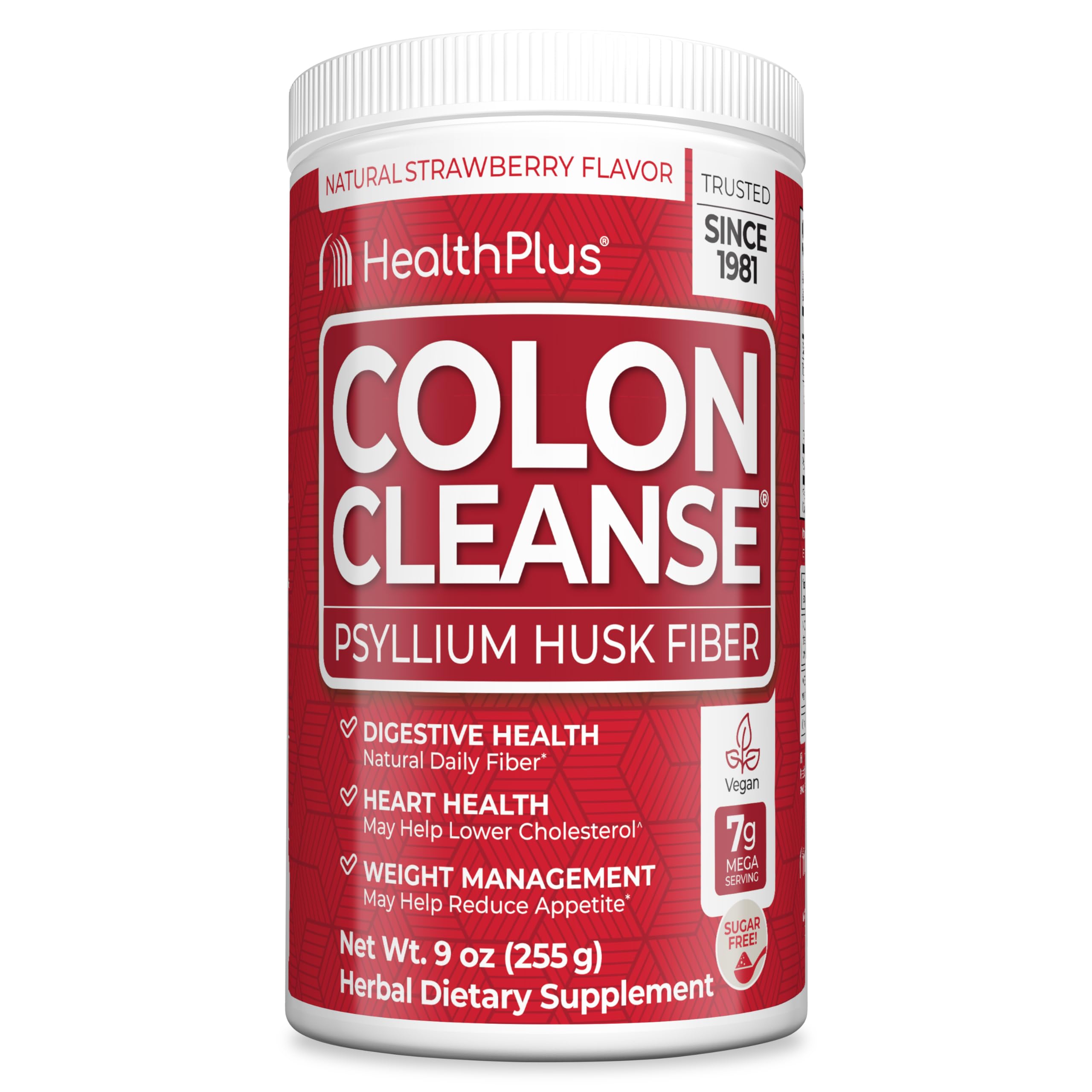 Health Plus Colon Cleanse Strawberry flavor front label
