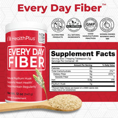 Health Plus Every Day Fiber powder in scoop