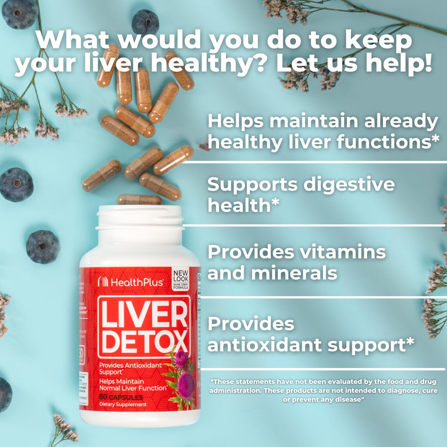 Health Plus Liver Detox artichoke-leaf image showcases antioxidant-rich herbal blend
