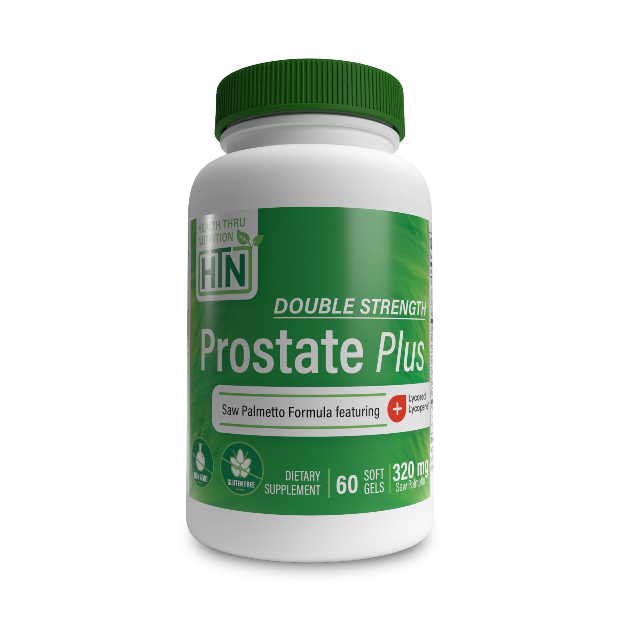 Bottle of Health Thru Nutrition Prostate Plus Double Strength