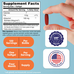 Close-up view of Ubiquinol capsules