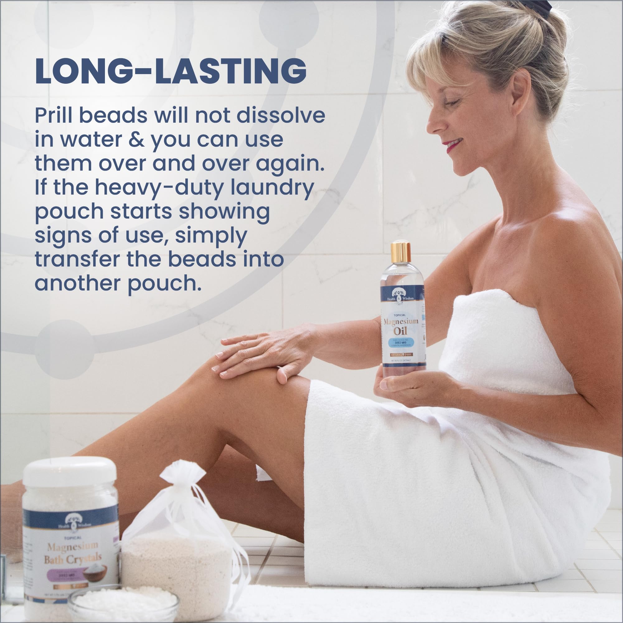 Lifestyle shot: clean clothes after using magnesium prills