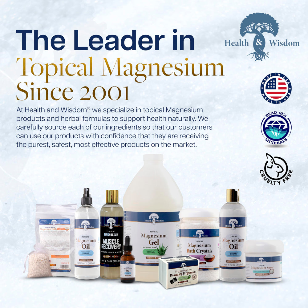 Ingredients and benefits of Health and Wisdom Magnesium Snow