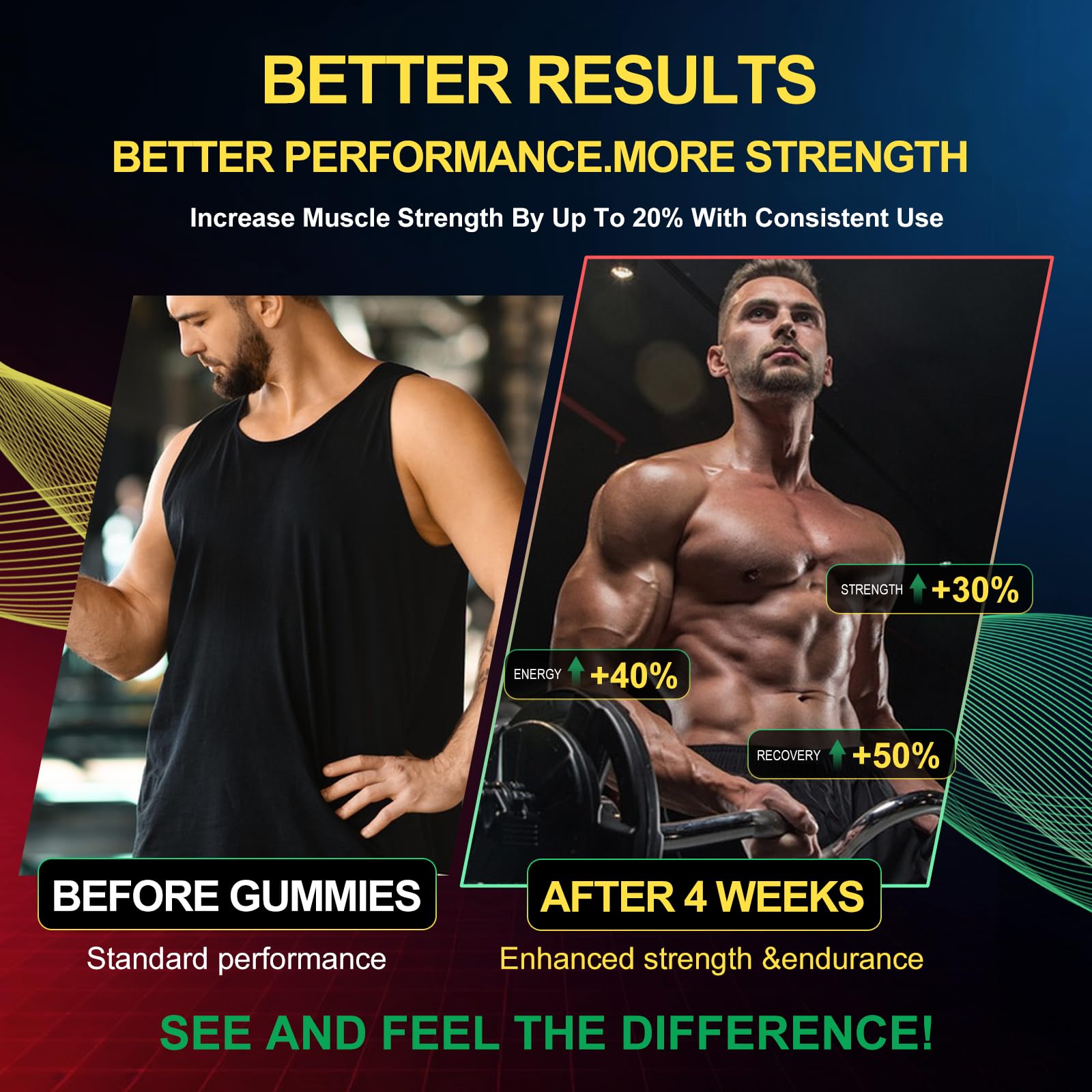Health4All Creatine Monohydrate Gummies packaging design signals premium quality and clear dosing.