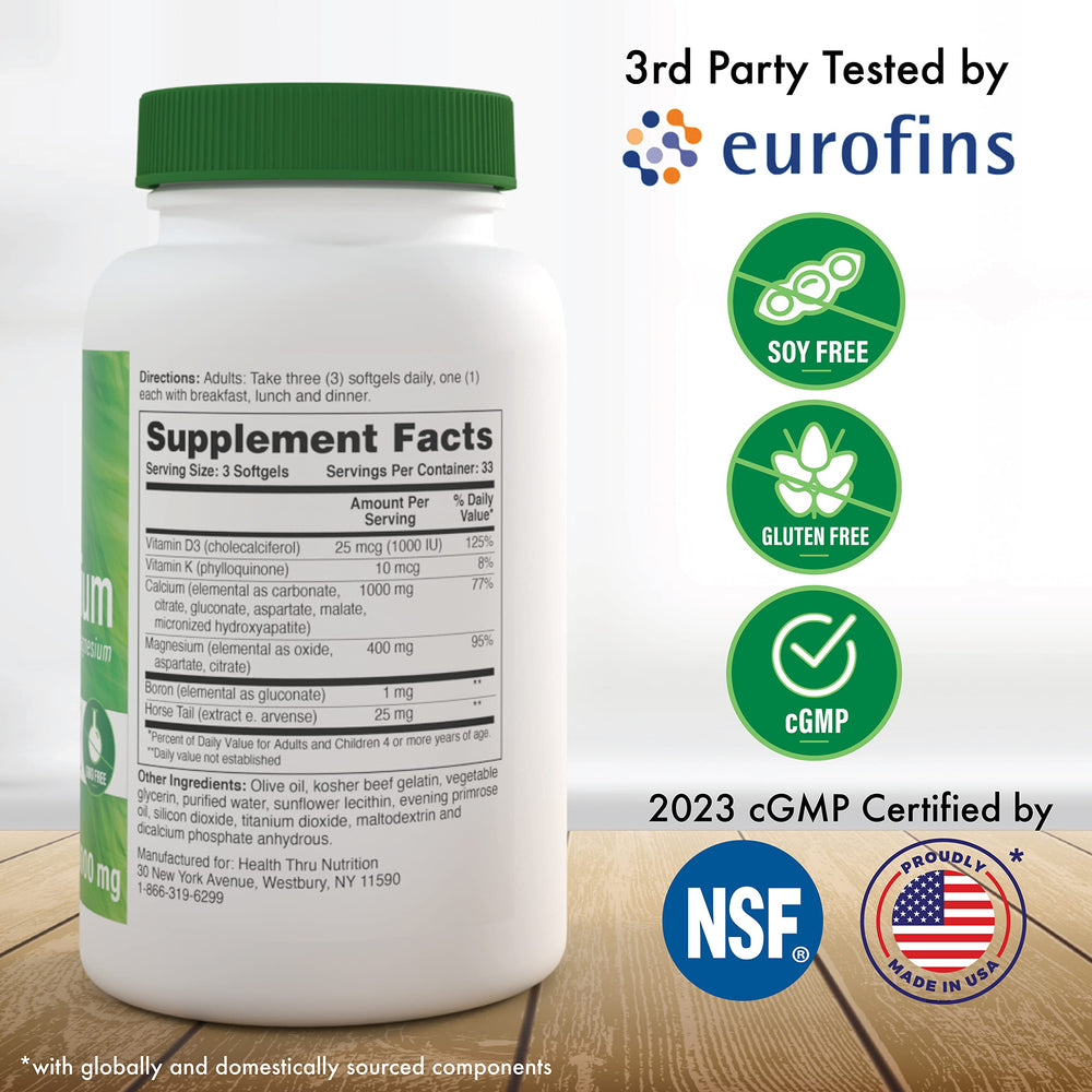 Liquid calcium with magnesium, vitamin D3 and boron