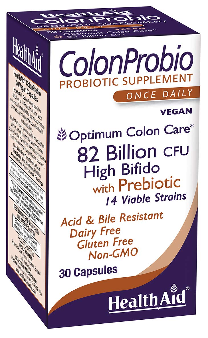 HealthAid ColonProbio 82 Billion Probiotics bottle and packaging