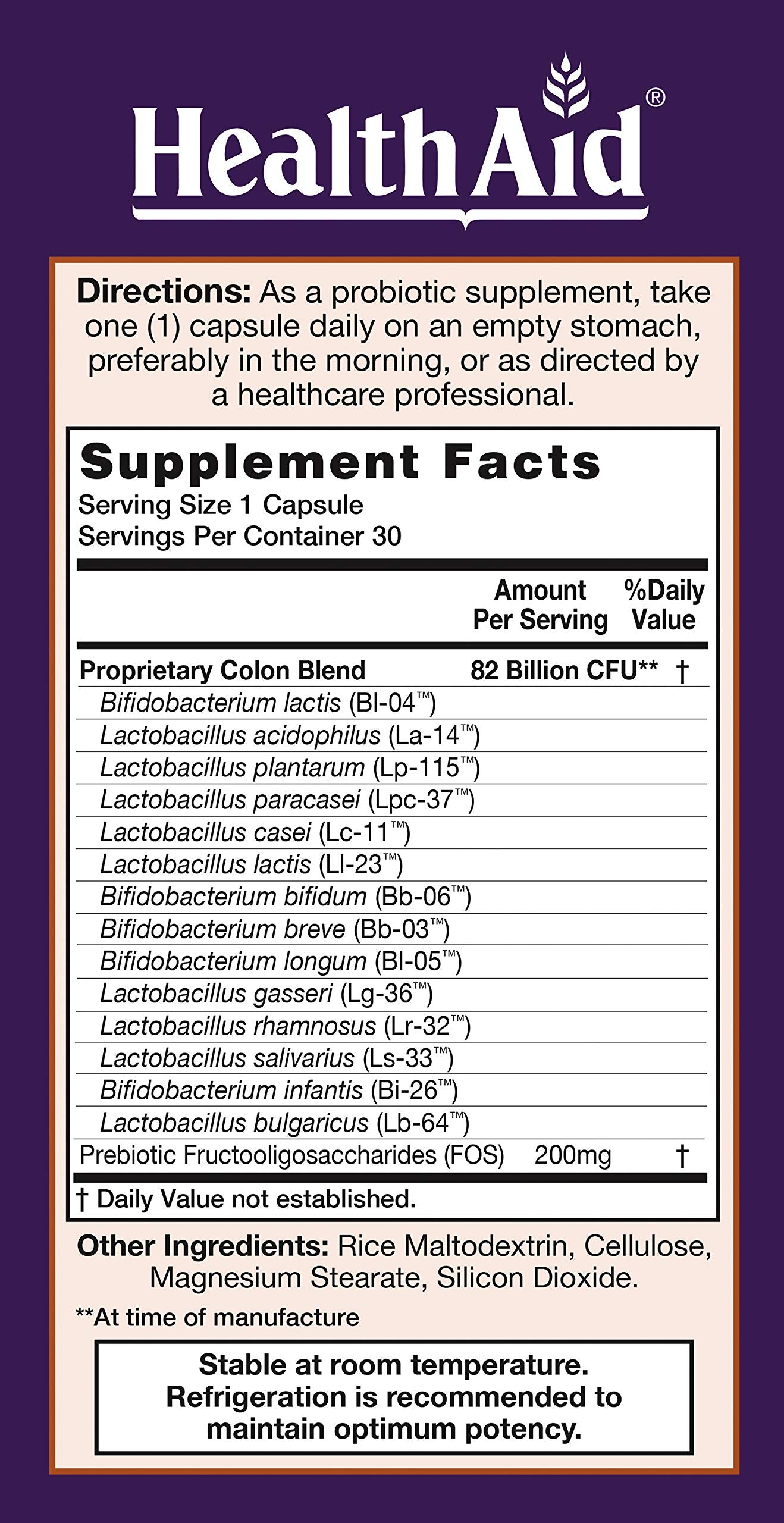 ColonProbio bottle with prebiotic FOS indicator