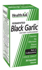 HealthAid Fermented Black Garlic Softgel bottle with label