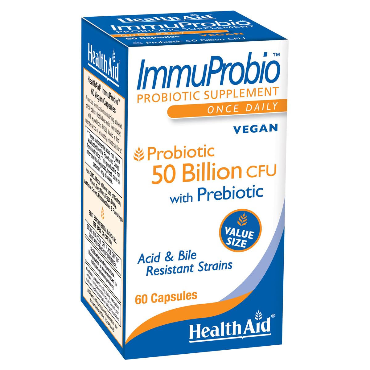 HealthAid ImmuProbio 60 Caps bottle - front view