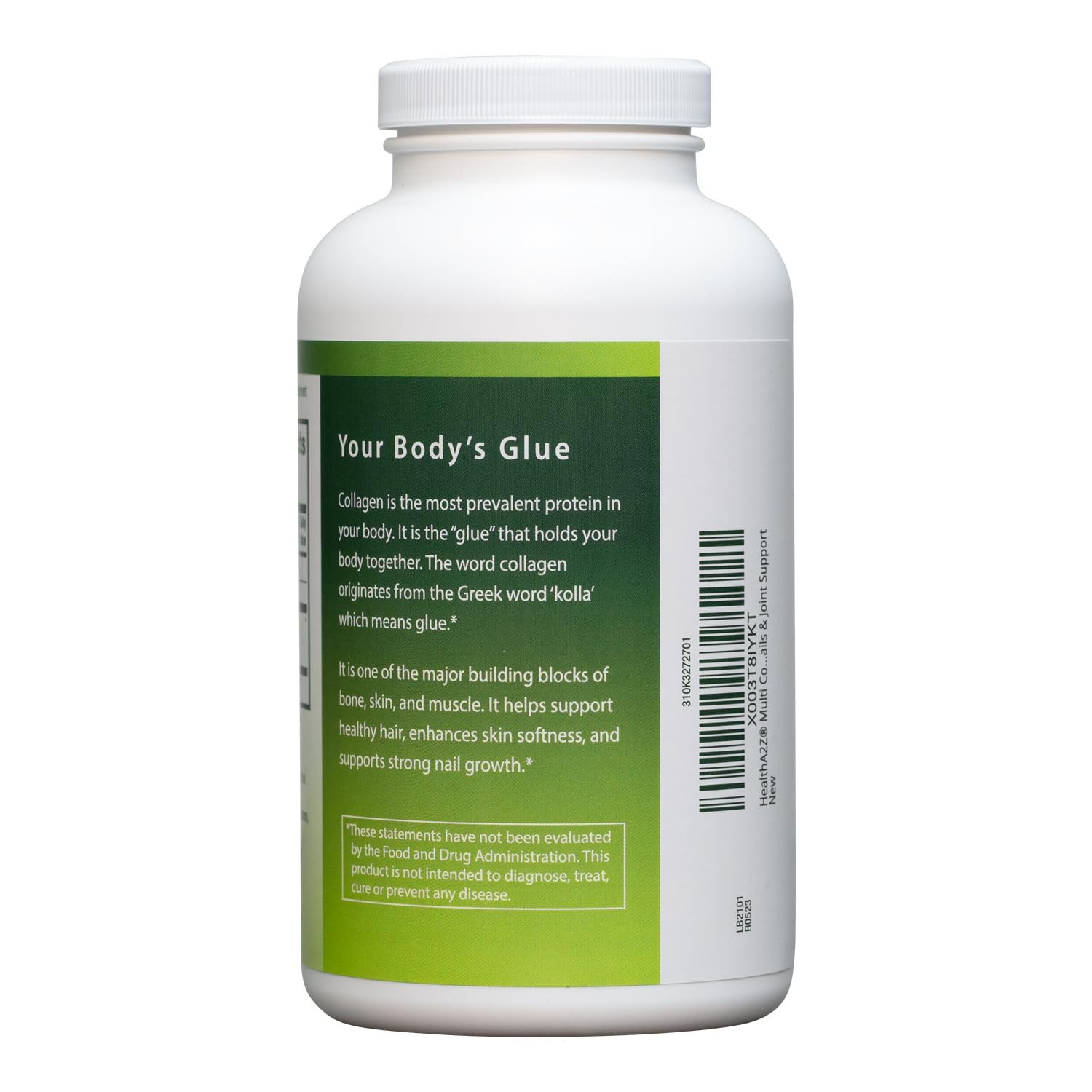 Close-up of HealthA2Z® Collagen Capsules