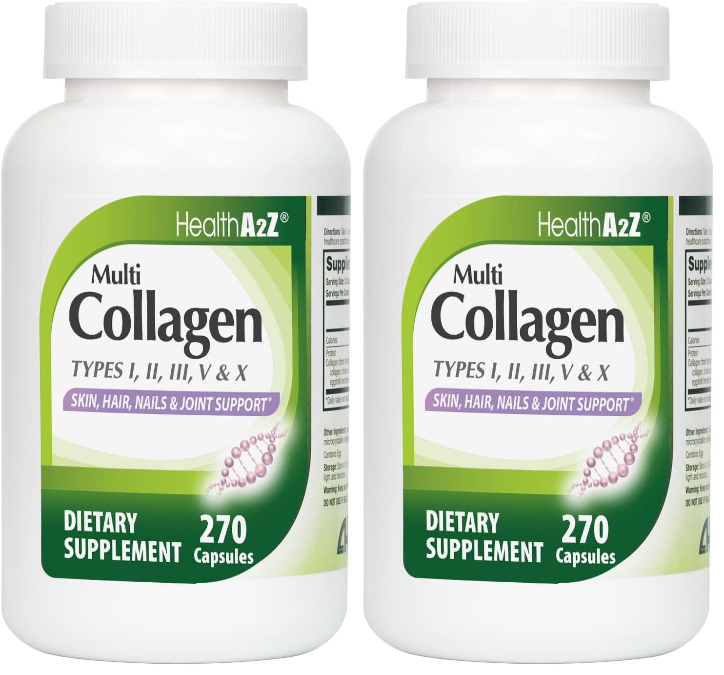 HealthA2Z® Multi Collagen Pills Pack 2 Front View