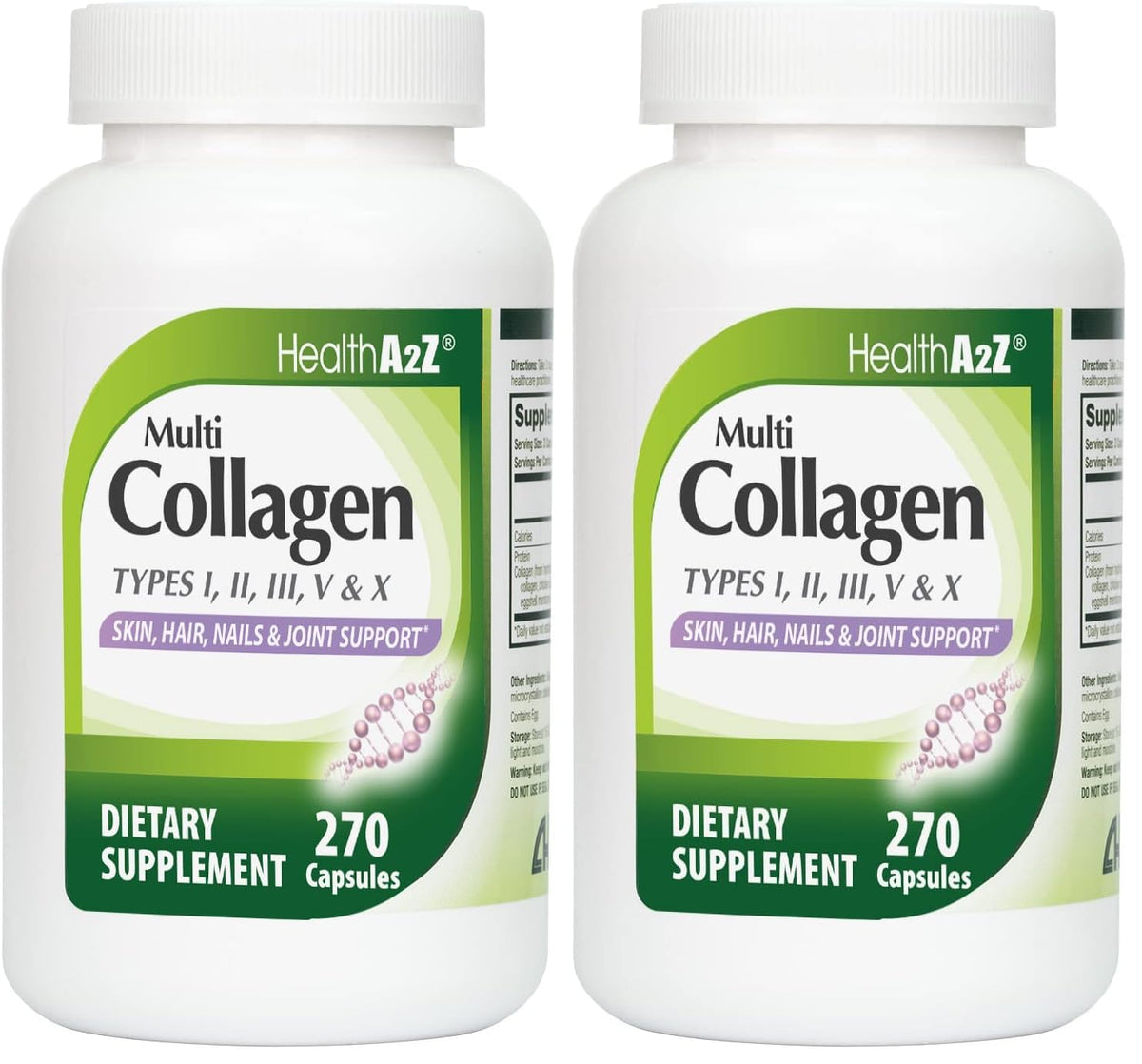 HealthA2Z® Multi Collagen Pills Pack 2 Front View