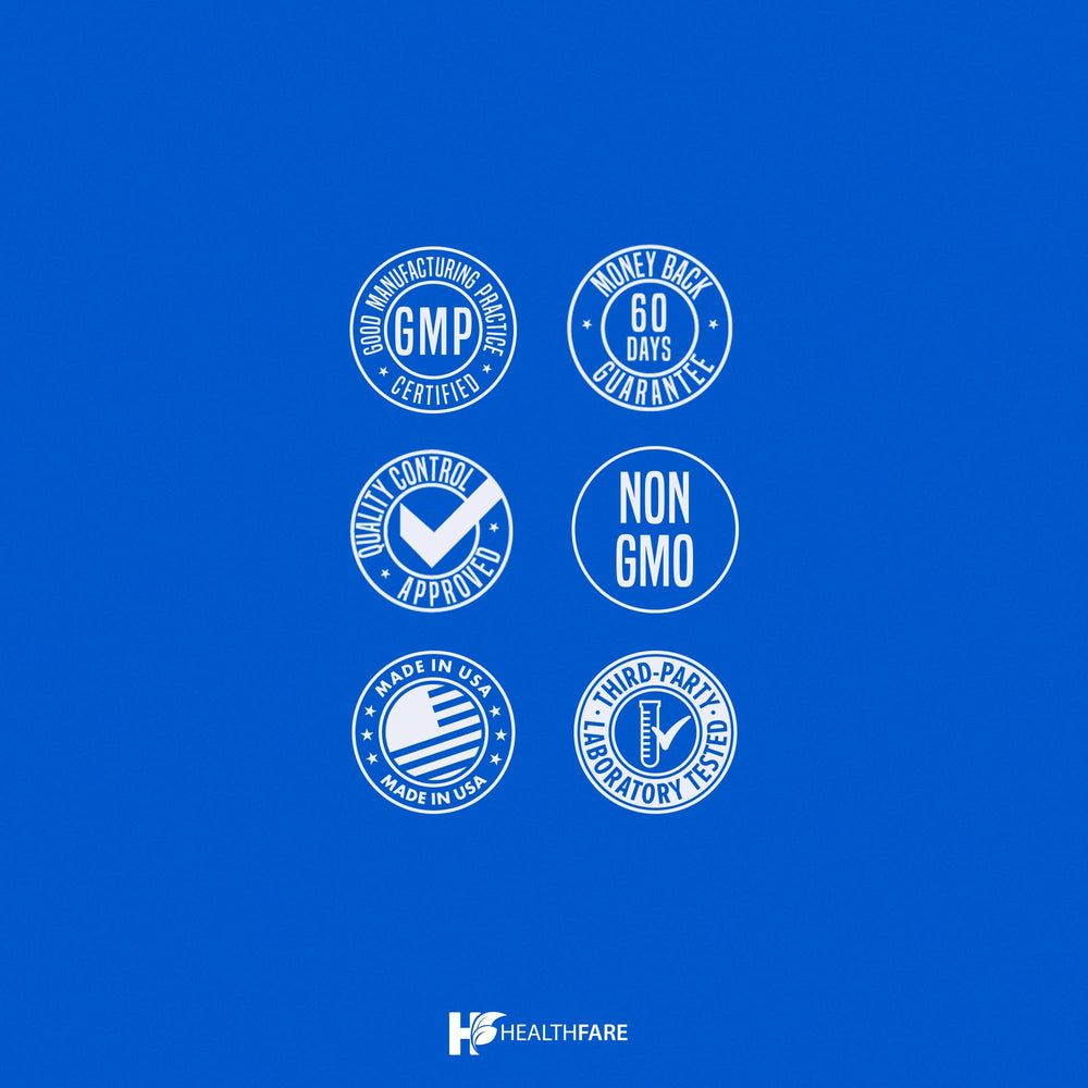 Healthfare aged black garlic bottle in a kitchen setting