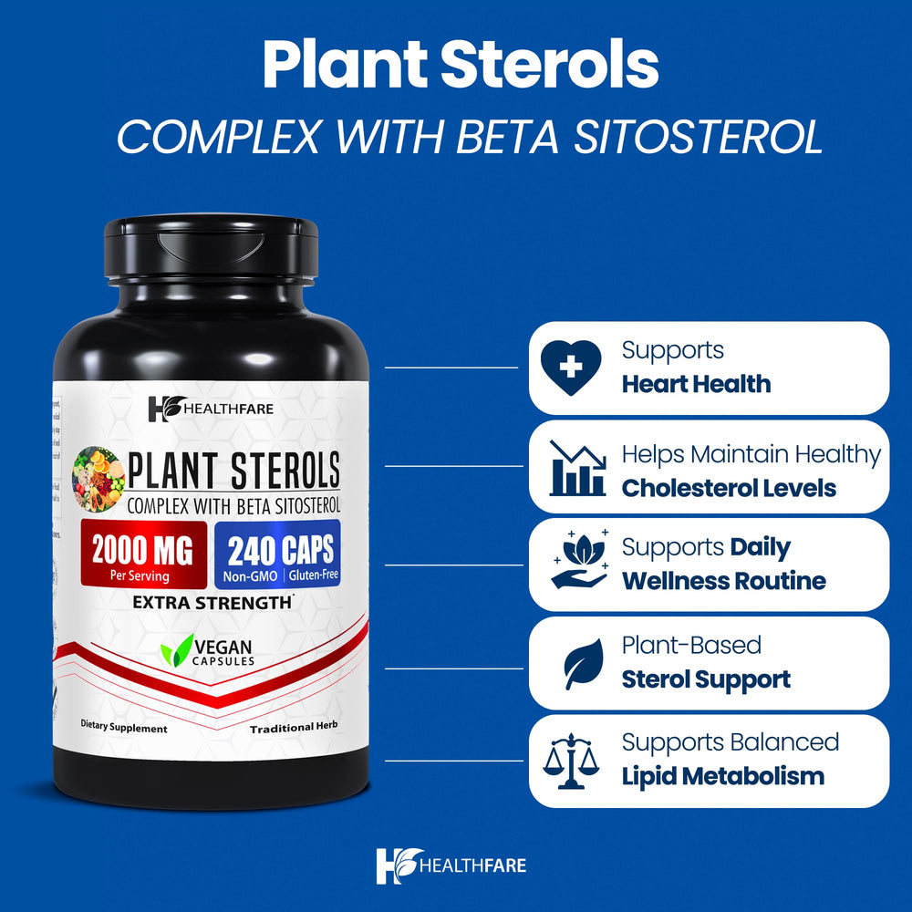 Close-up of beta sitosterol and phytosterol complex used in Healthfare