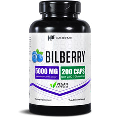 HealthFare Bilberry Eye Supplement bottle - front view
