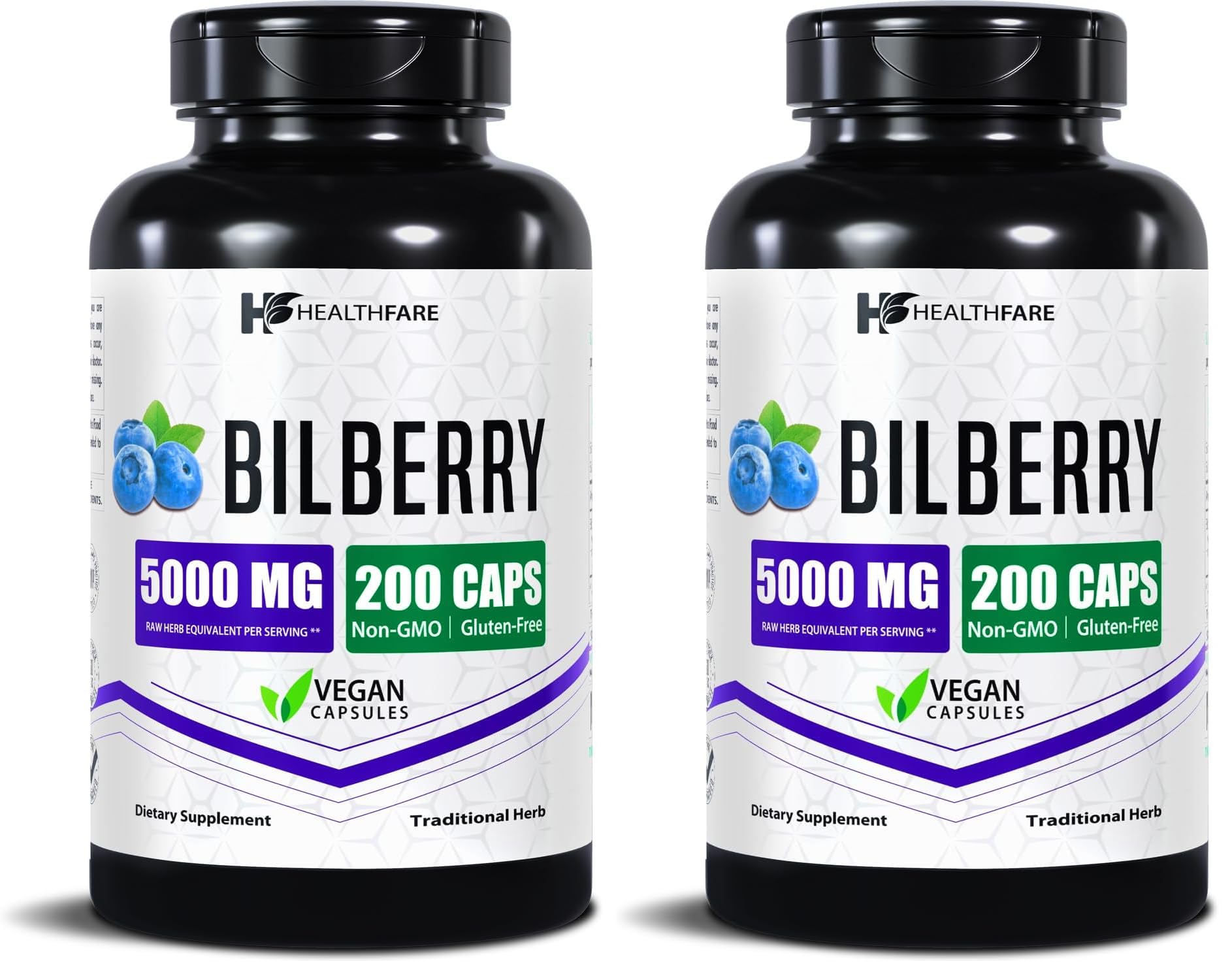 Healthfare Bilberry Eye Supplement bottle hero image