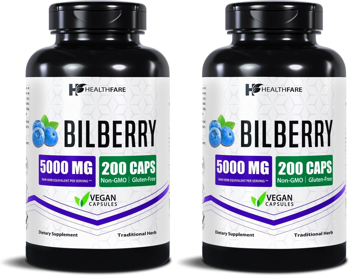 Healthfare Bilberry Eye Supplement bottle hero image
