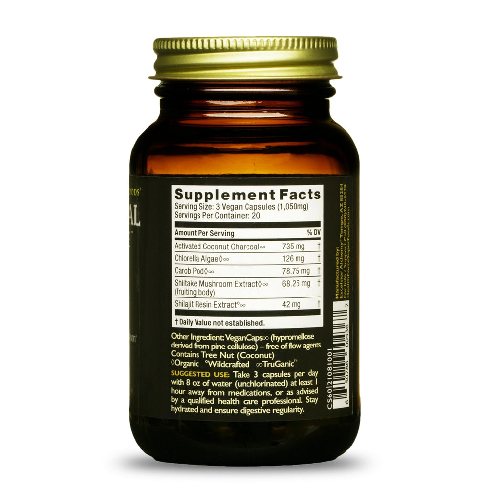 HEALTHFORCE SUPERFOODS single vegan capsule close-up highlighting plant-based composition
