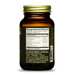 HEALTHFORCE SUPERFOODS single vegan capsule close-up highlighting plant-based composition