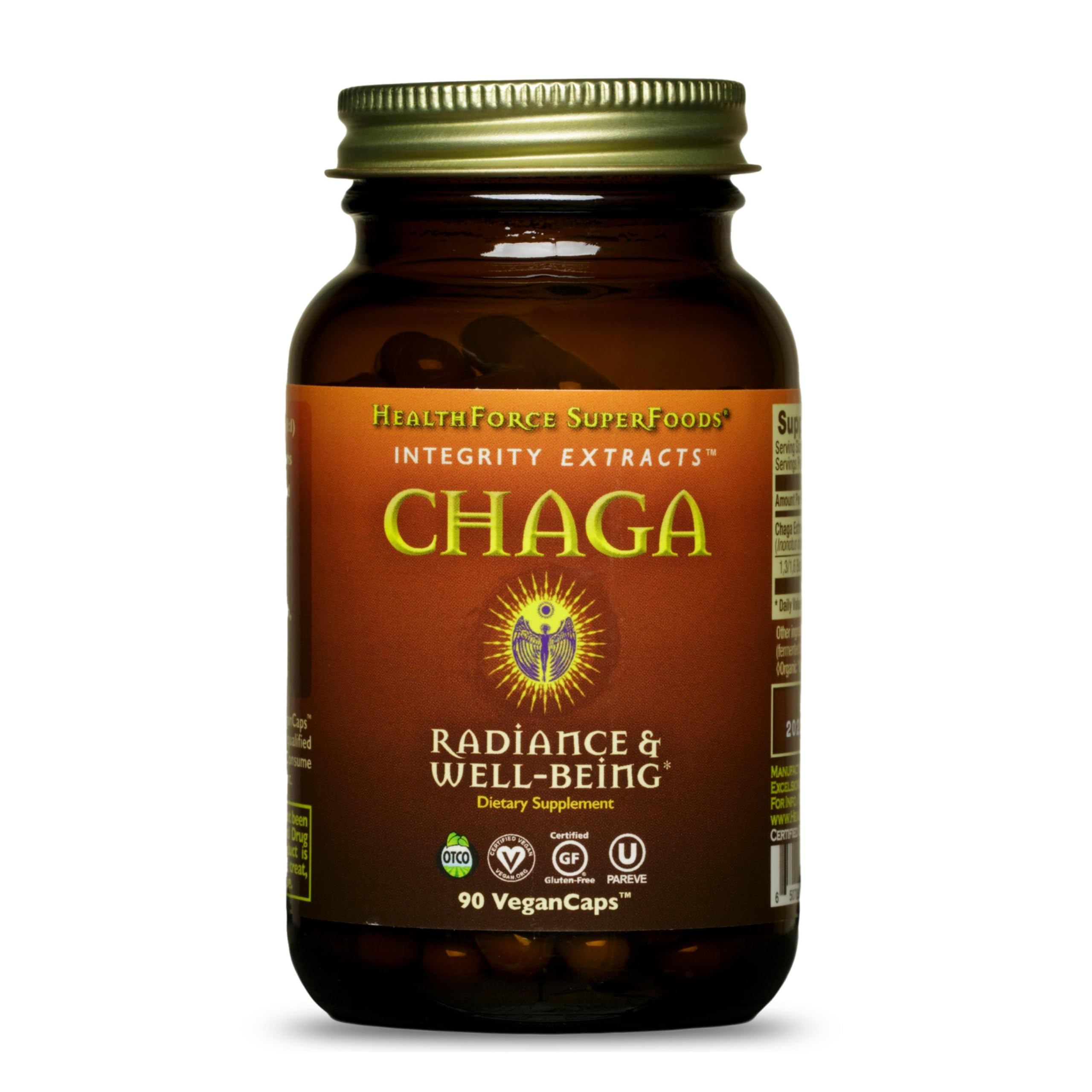 HealthForce Integrity Chaga bottle front view