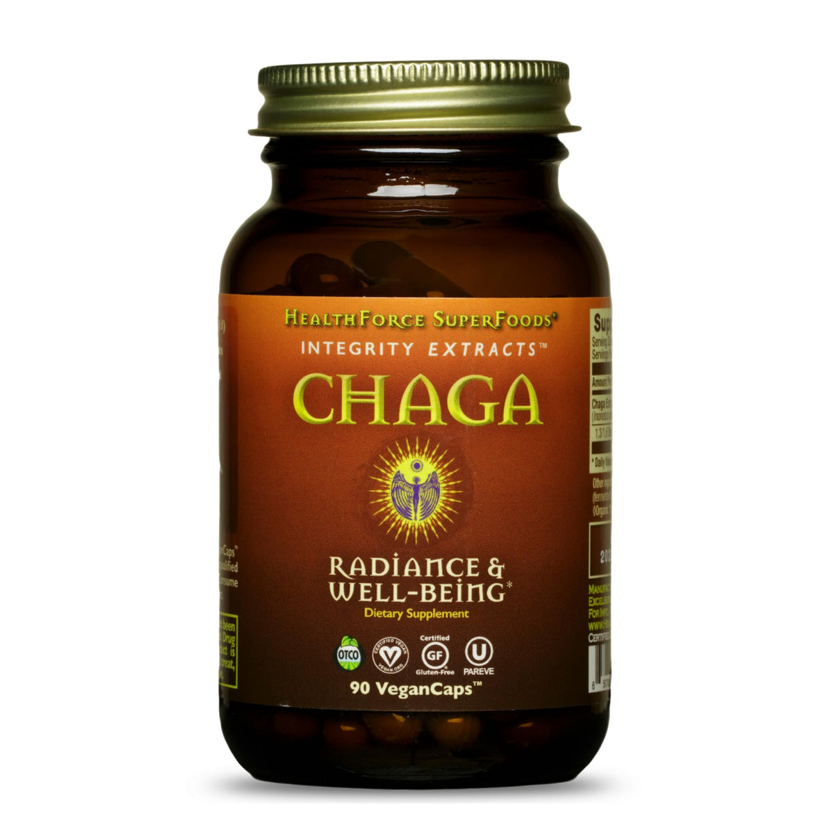 HealthForce Integrity Chaga bottle front view