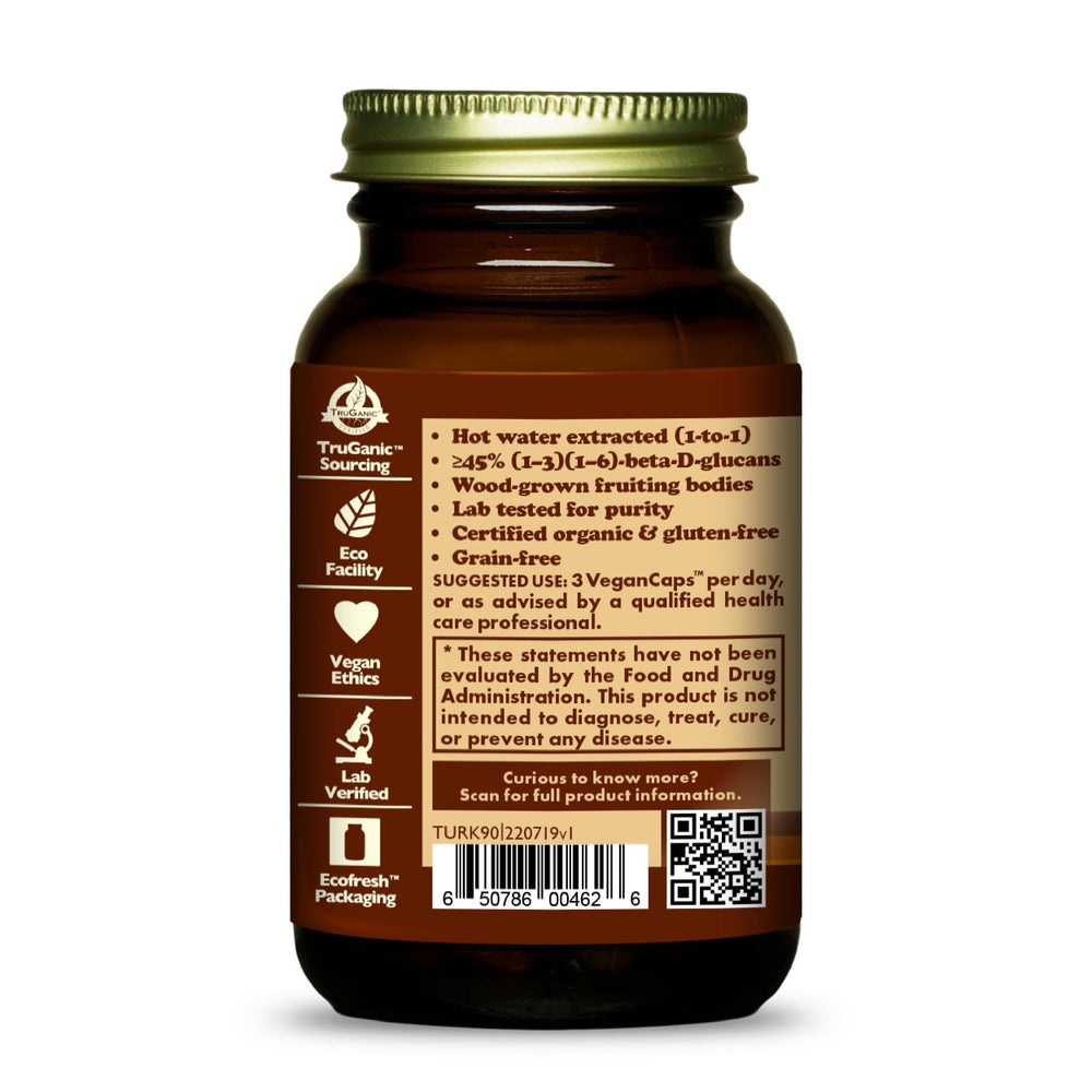 HealthForce Turkey Tail Capsules ingredients label