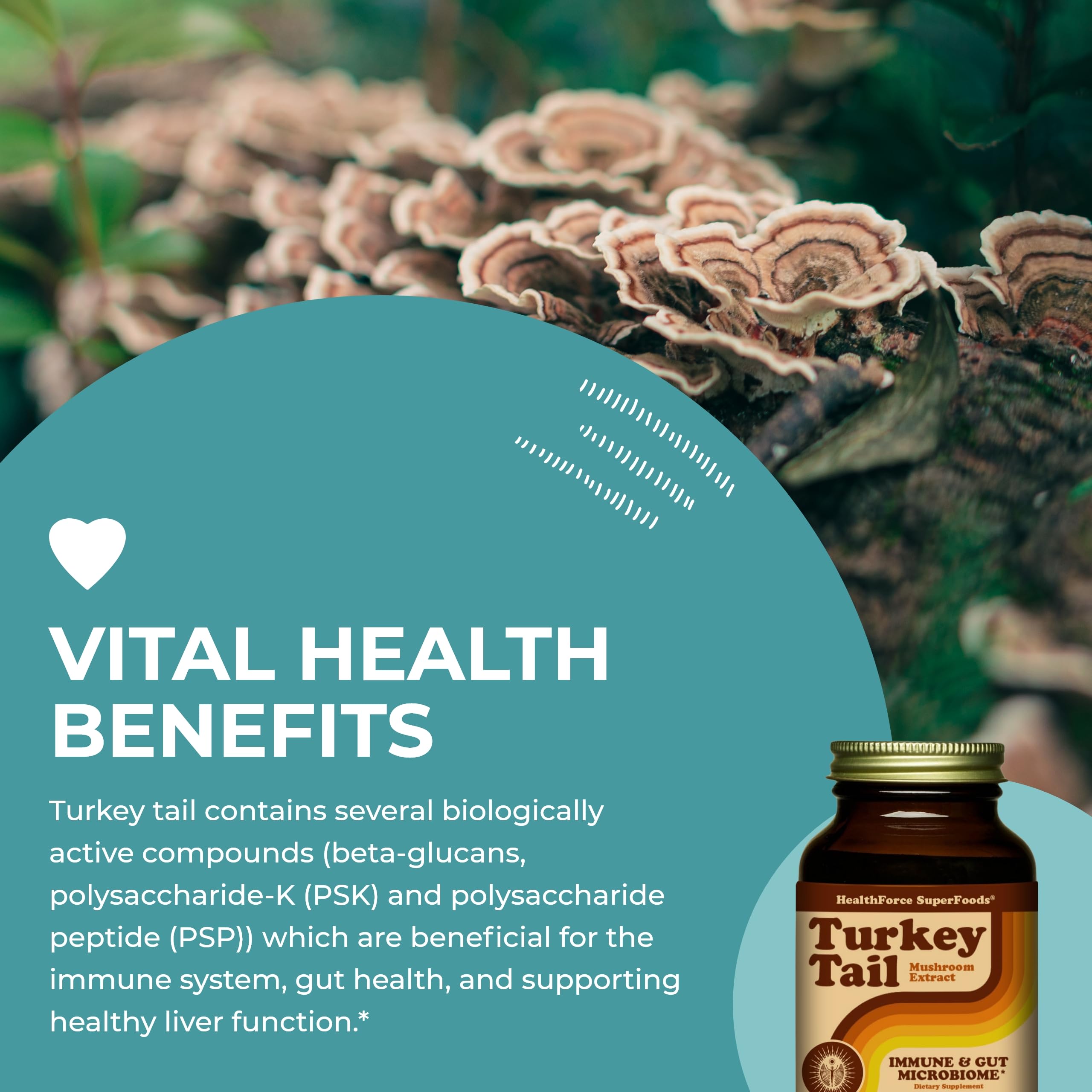 Organic, gluten-free, kosher and vegan certifications on label