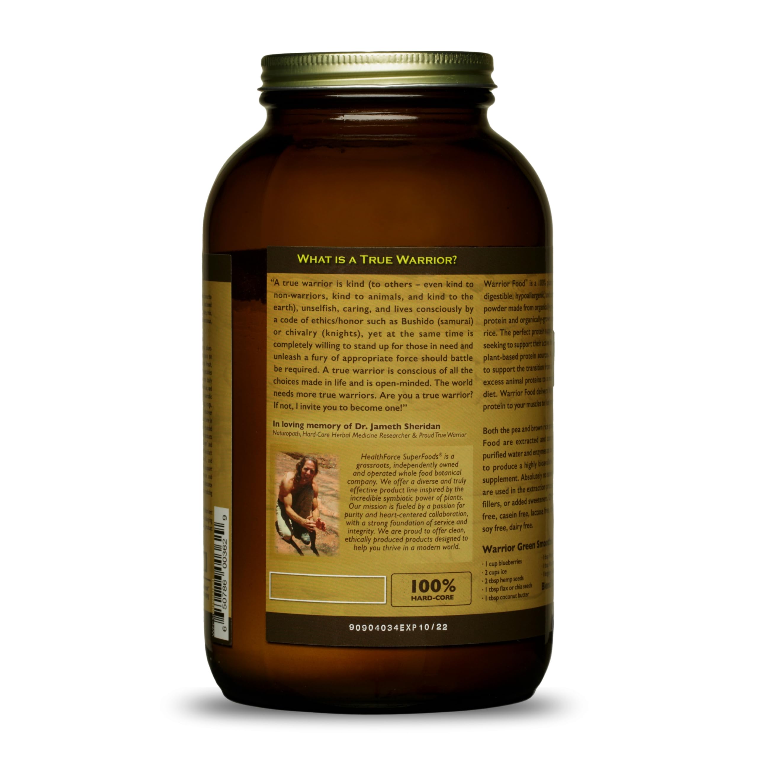 Pea and brown rice protein blend for easy digestion