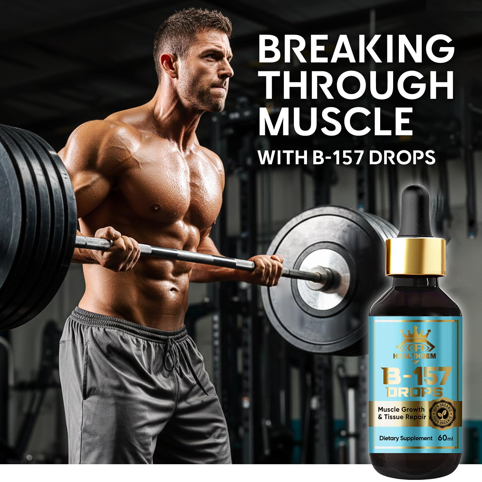BP 157 Liquid Drops 1000mcg bottle with dropper