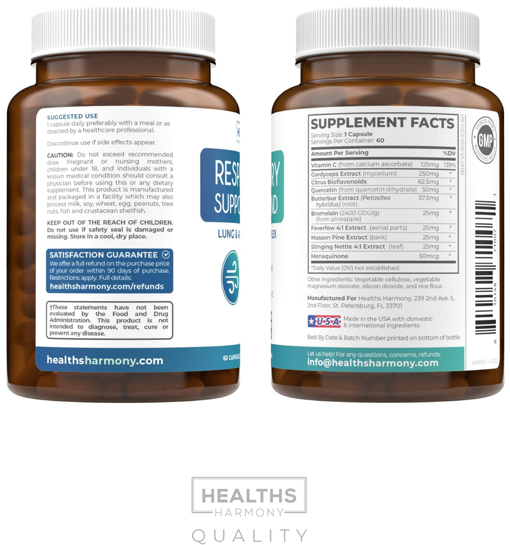 Healths Harmony packaging and bottle label reinforces easy everyday wellness routines