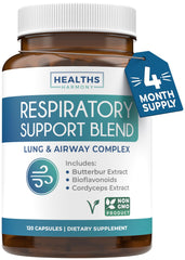 Healths Harmony respiratory-lung-health-bottle showcases long-term lung support.