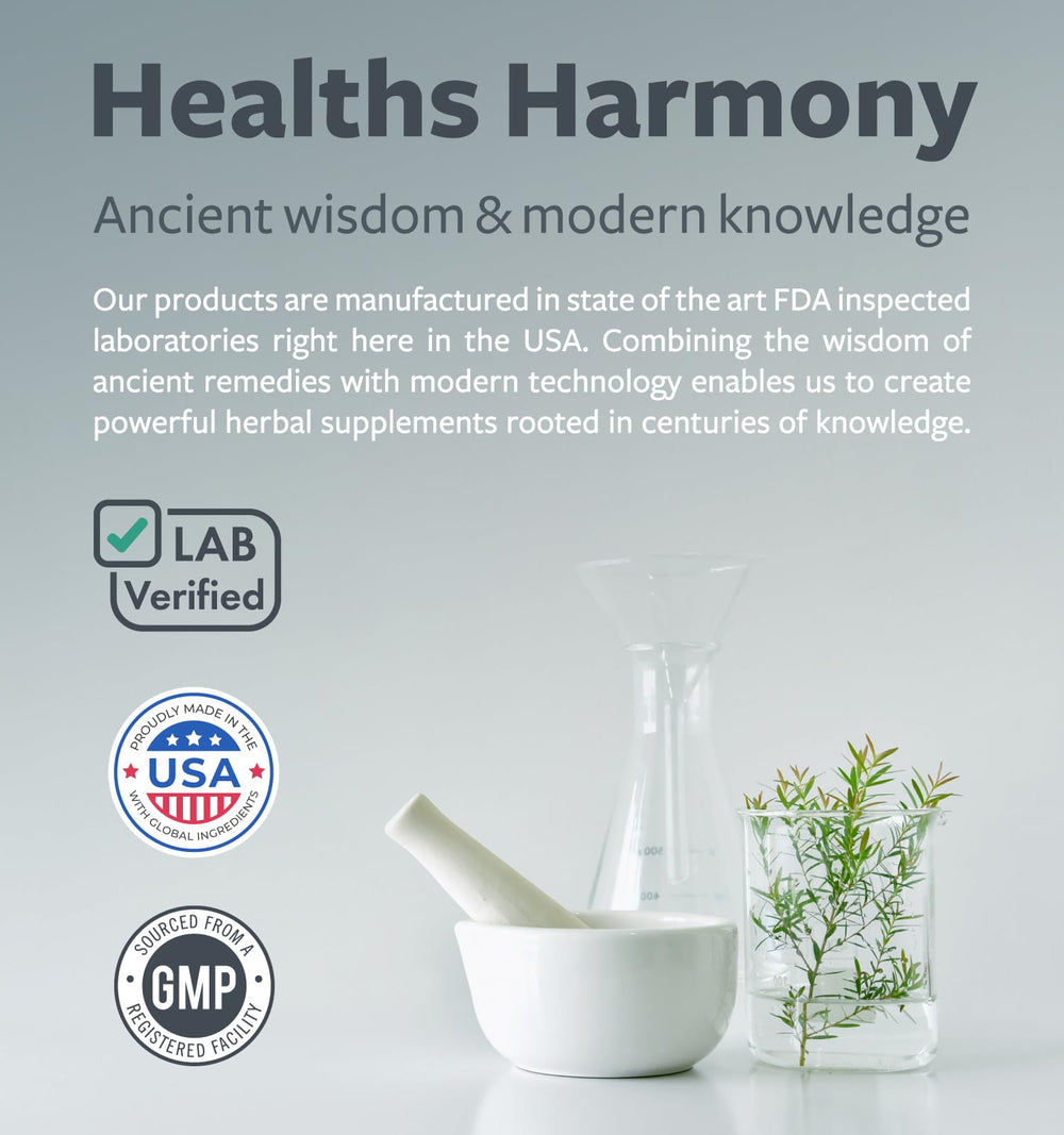 Healths Harmony vegan non-GMO formula for long-term lung health support