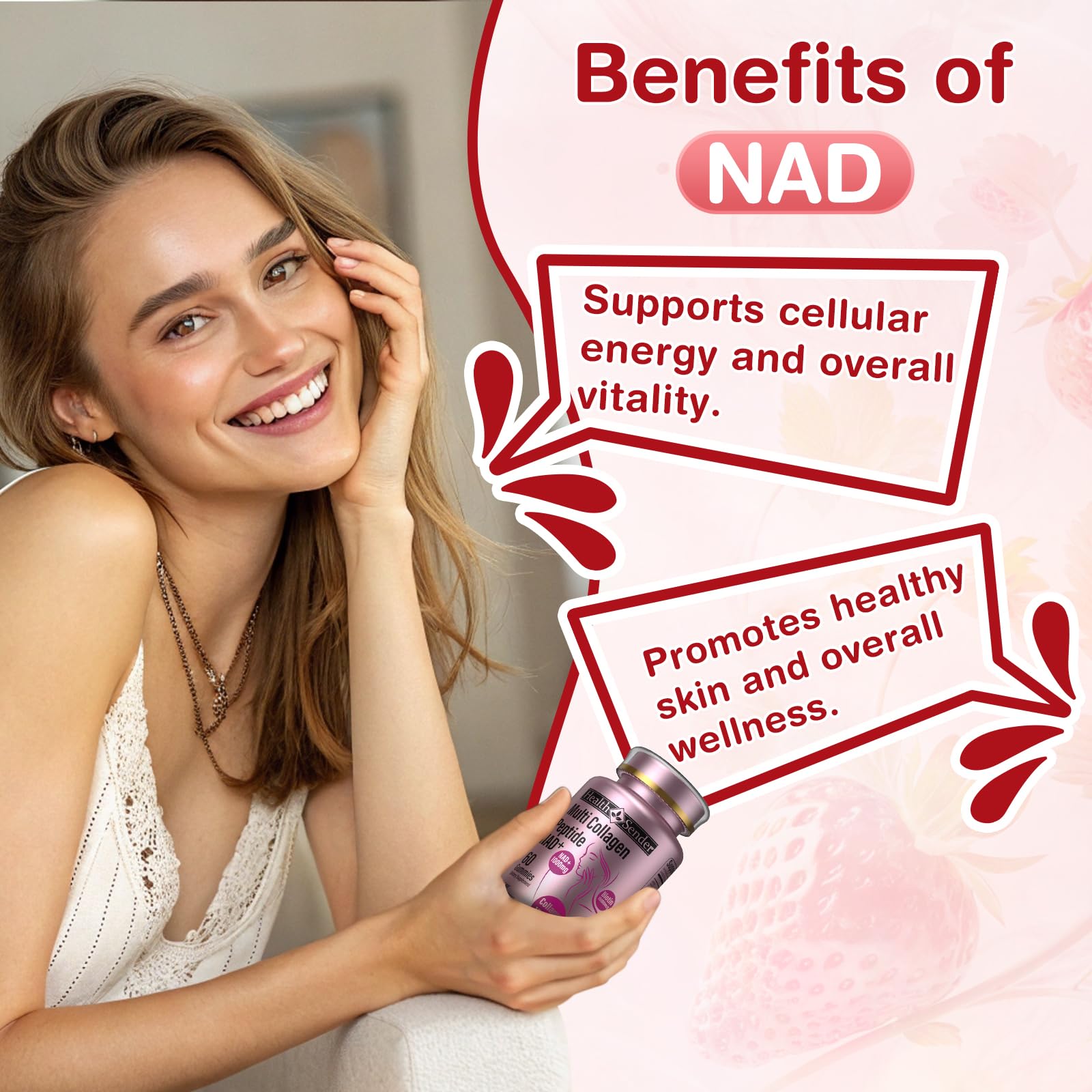 Gummies promoting skin, hair, and nails health