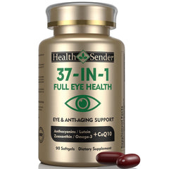 HealthSender Eye Vitamin 37-in-1 hero image showing product bottle