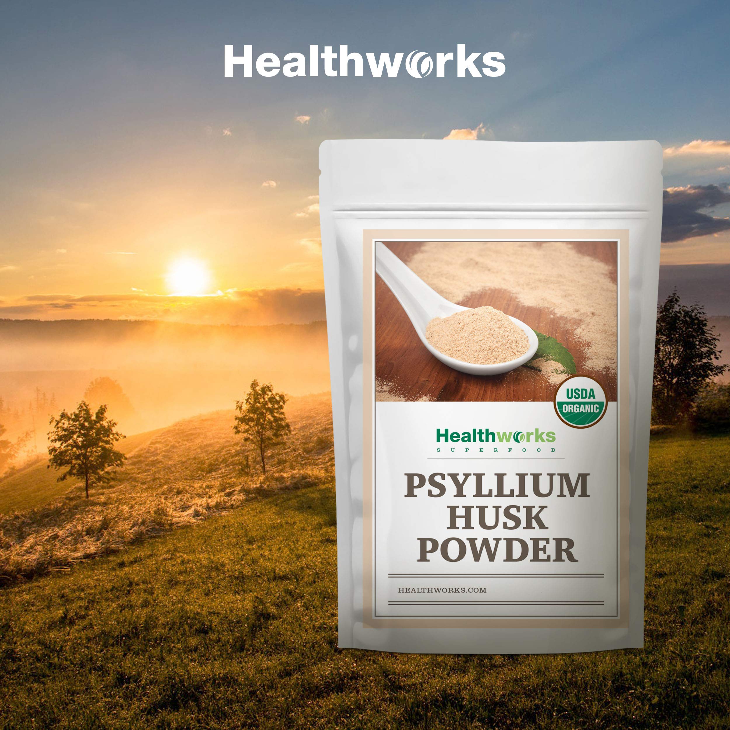 Usage: adding psyllium to water or smoothies