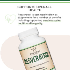 Healthy aging support banner for Resveratrol supplement