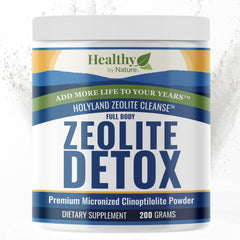 Healthy by Nature HolyLand Zeolite Cleanse canister ready for gentle detox support
