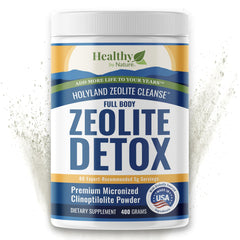 Healthy by Nature HolyLand Zeolite powder jar for daily gentle detox and nutrient support