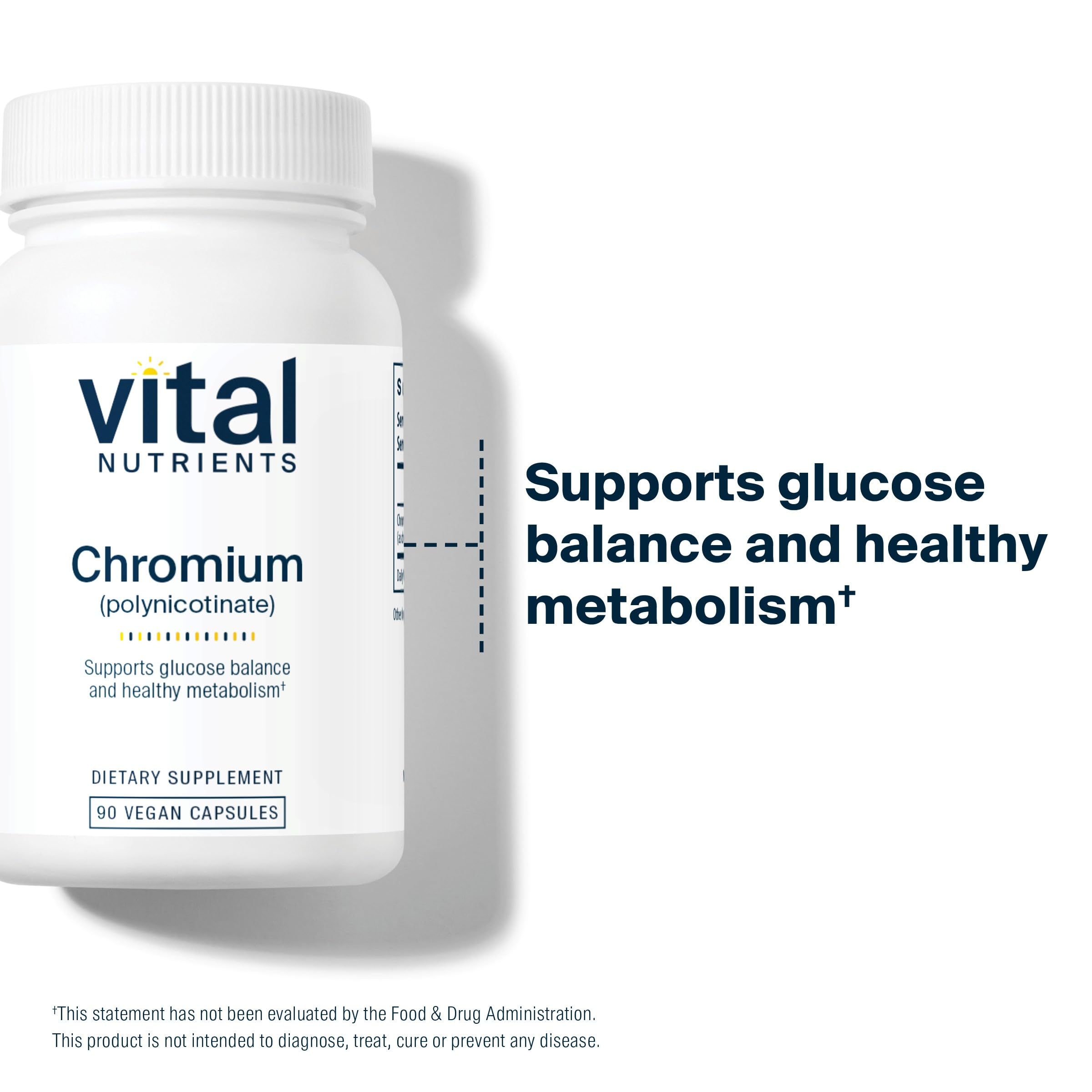 Diagram showing metabolism supported by chromium for healthy fats and carbohydrates