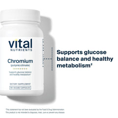 Diagram showing metabolism supported by chromium for healthy fats and carbohydrates