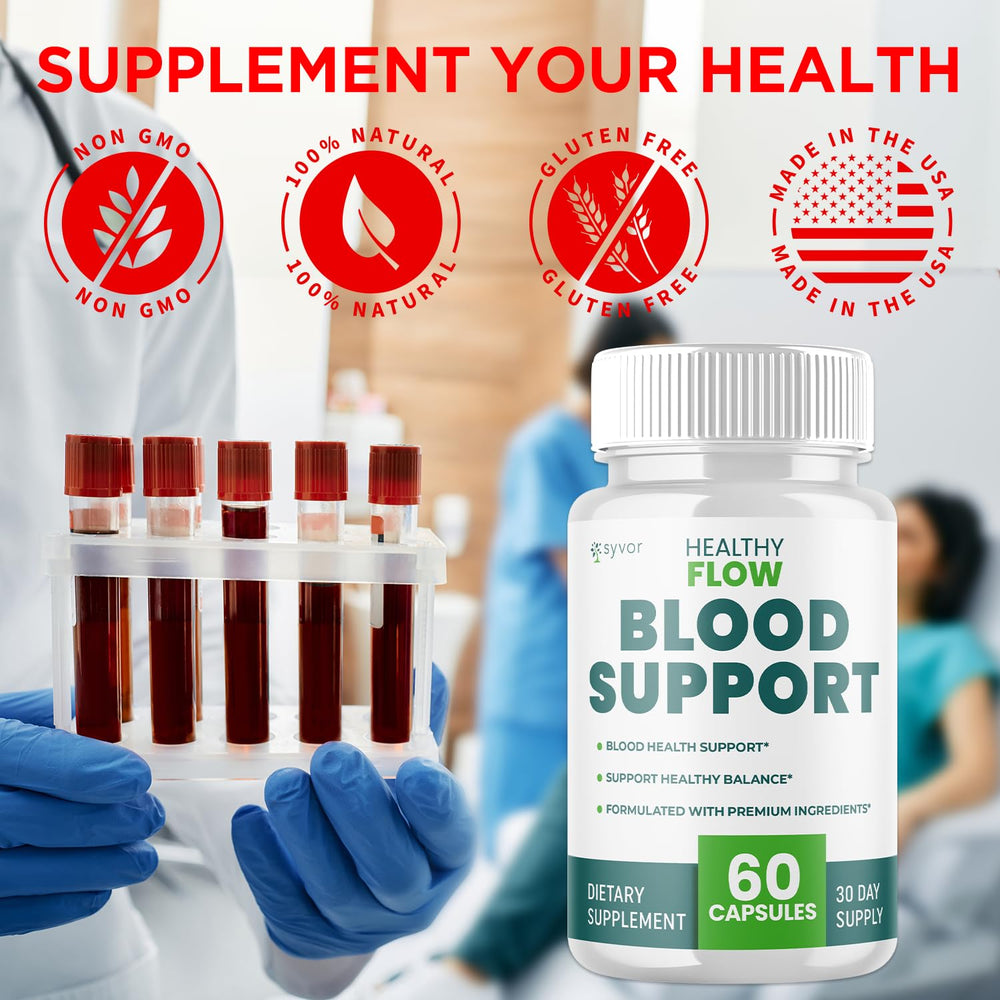 Healthy Flow Blood Support Capsules suitable for men and women