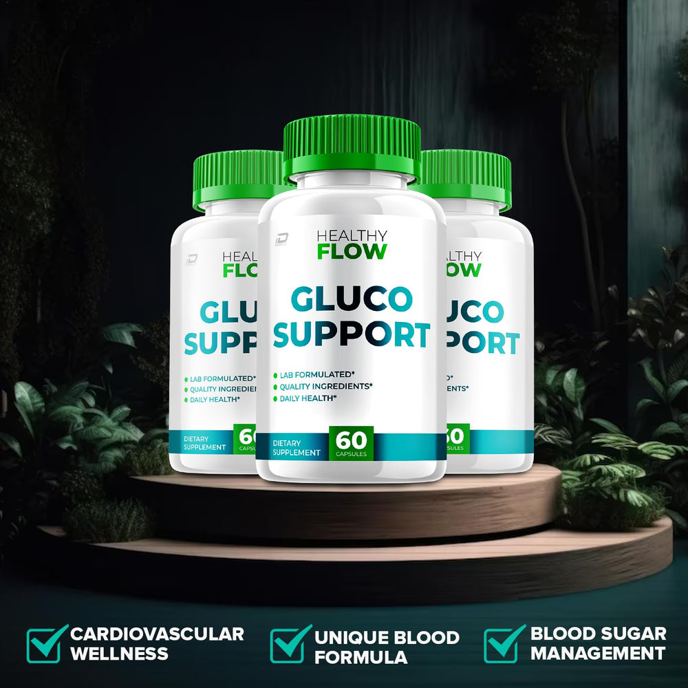 Nutrition label and ingredients of Healthy Flow Capsules