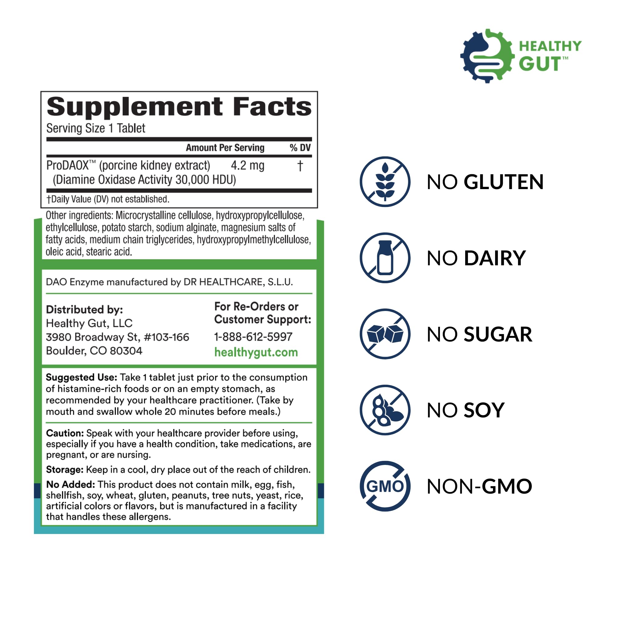Diamine oxidase enzyme graphic showing 30,000 HDU