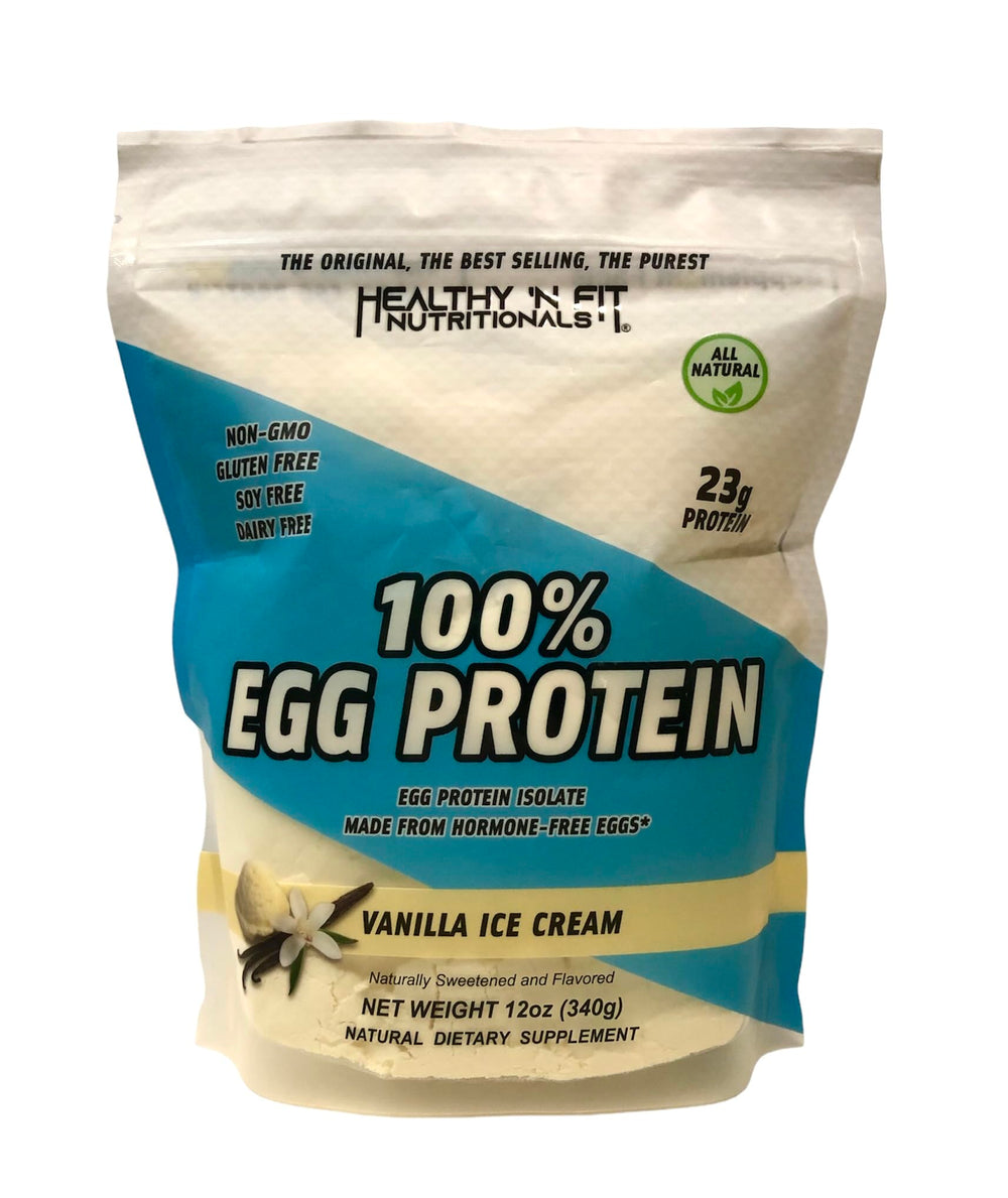 Healthy 'N Fit Egg Protein Vanilla bottle—easy daily protein for workouts and recovery.