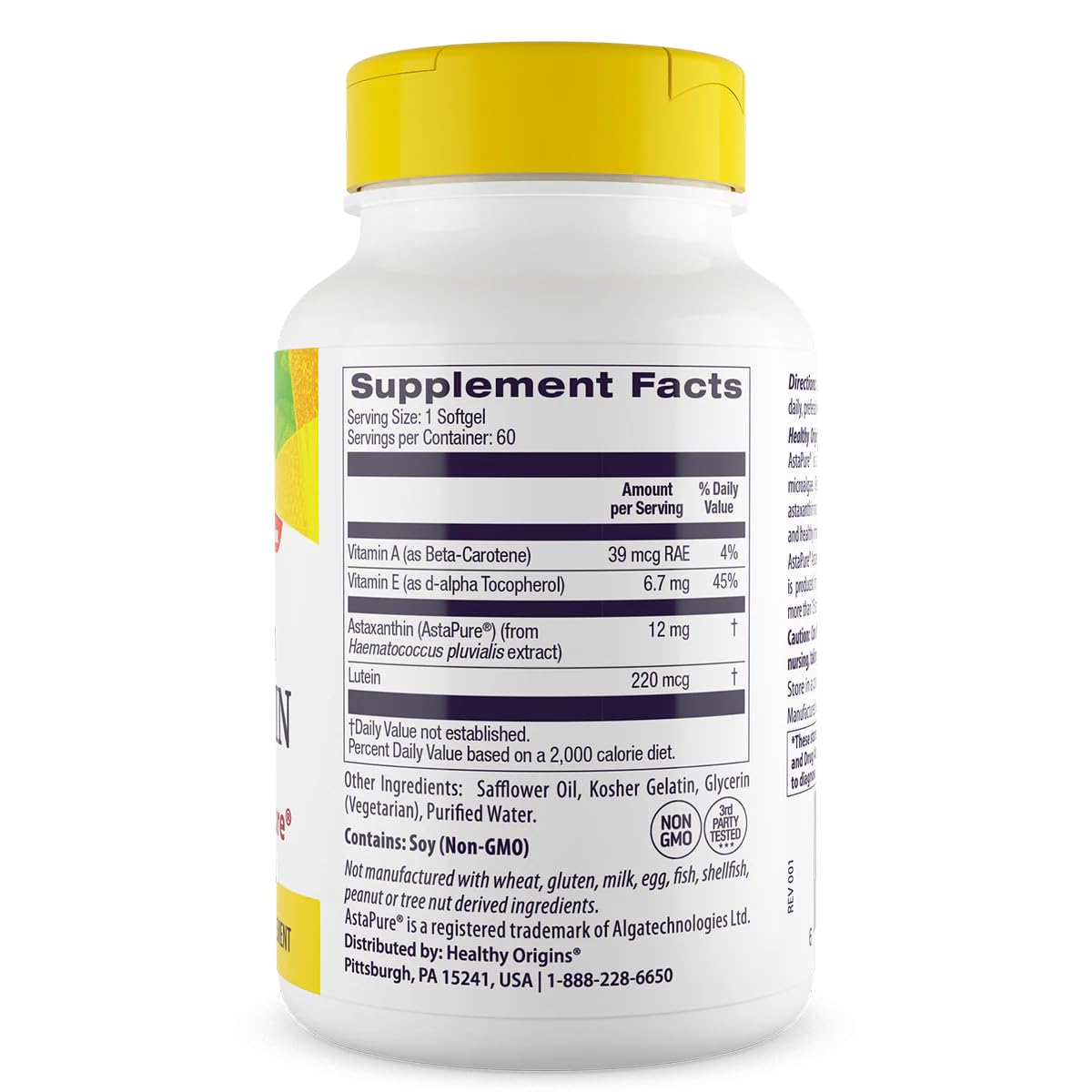 Healthy Origins softgels closeup for easy daily antioxidant support
